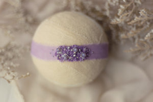 Purple - Deep Violet Signature Beaded Headband