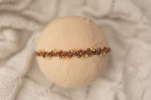 Brown - Brick Beaded Dainty Halo